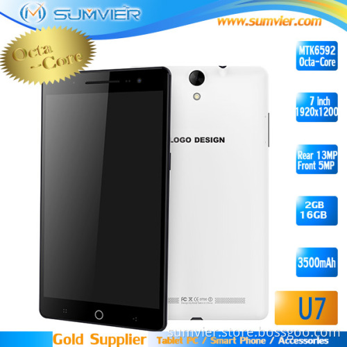 7inch Mtk6592 Octa Core RAM 2g ROM 16g Smartphone